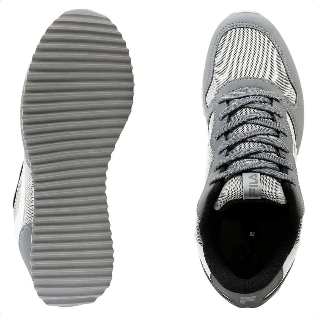 Tênis Fila Euro Jogger Sport Masculino Cinza/Cinza 5