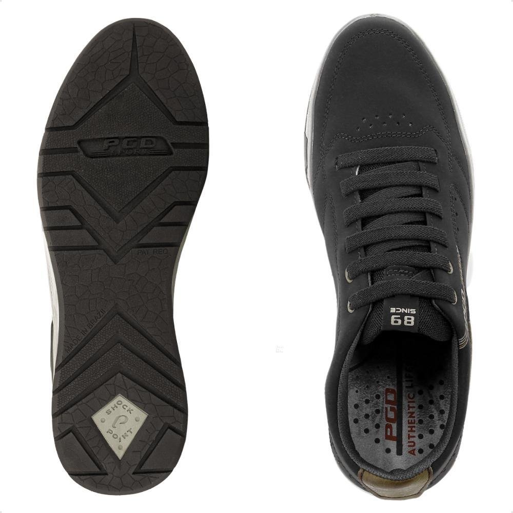 Sapatênis Pegada Element Casual Masculino Preto/Marrom 5