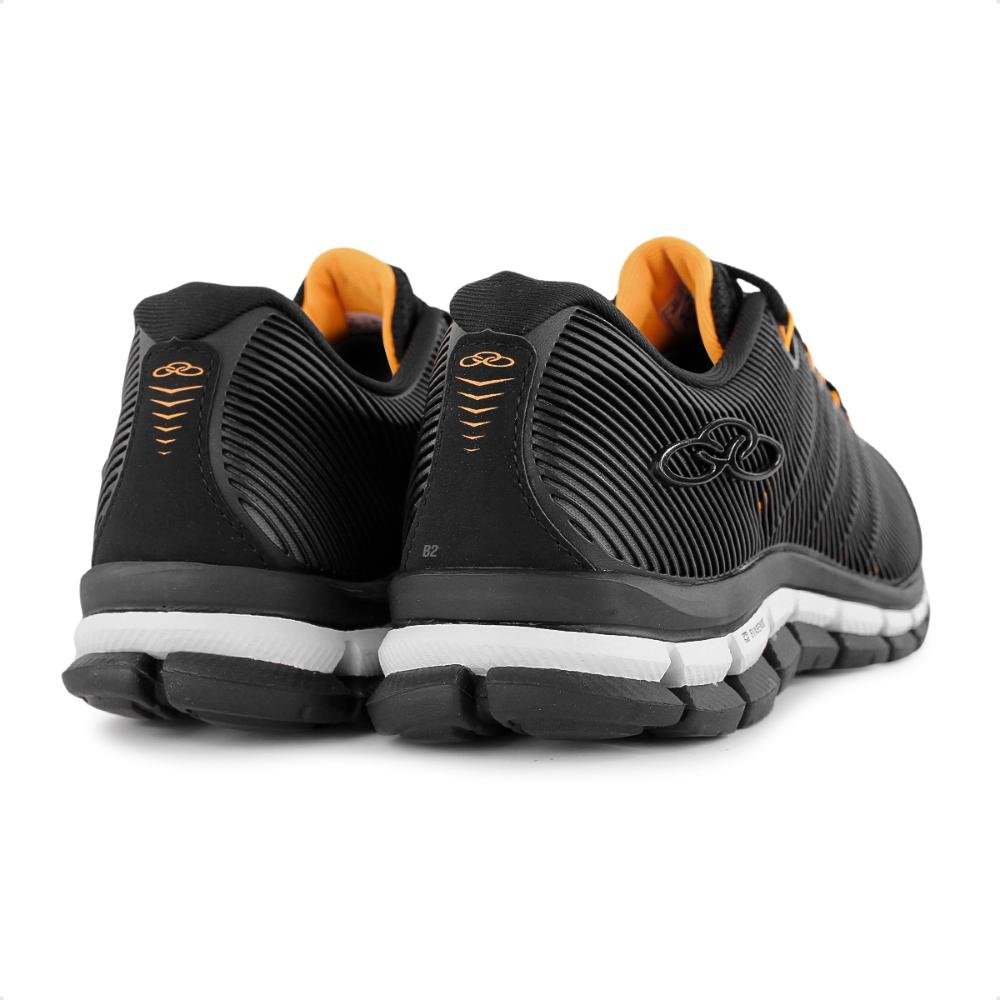 Tenis Olympikus Dynamic Masculino Preto/Laranja 3