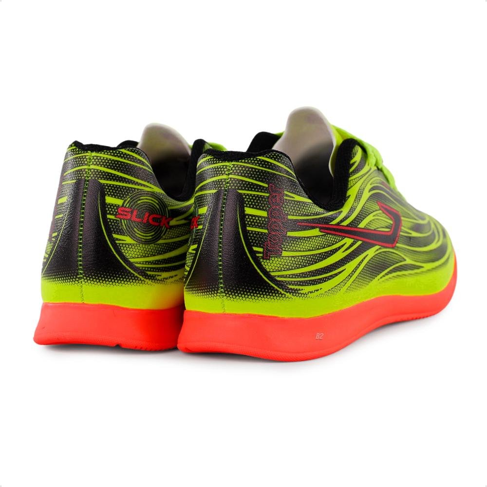 Chuteira Topper Slick V Futsal Infantil Amarelo/Laranja 5
