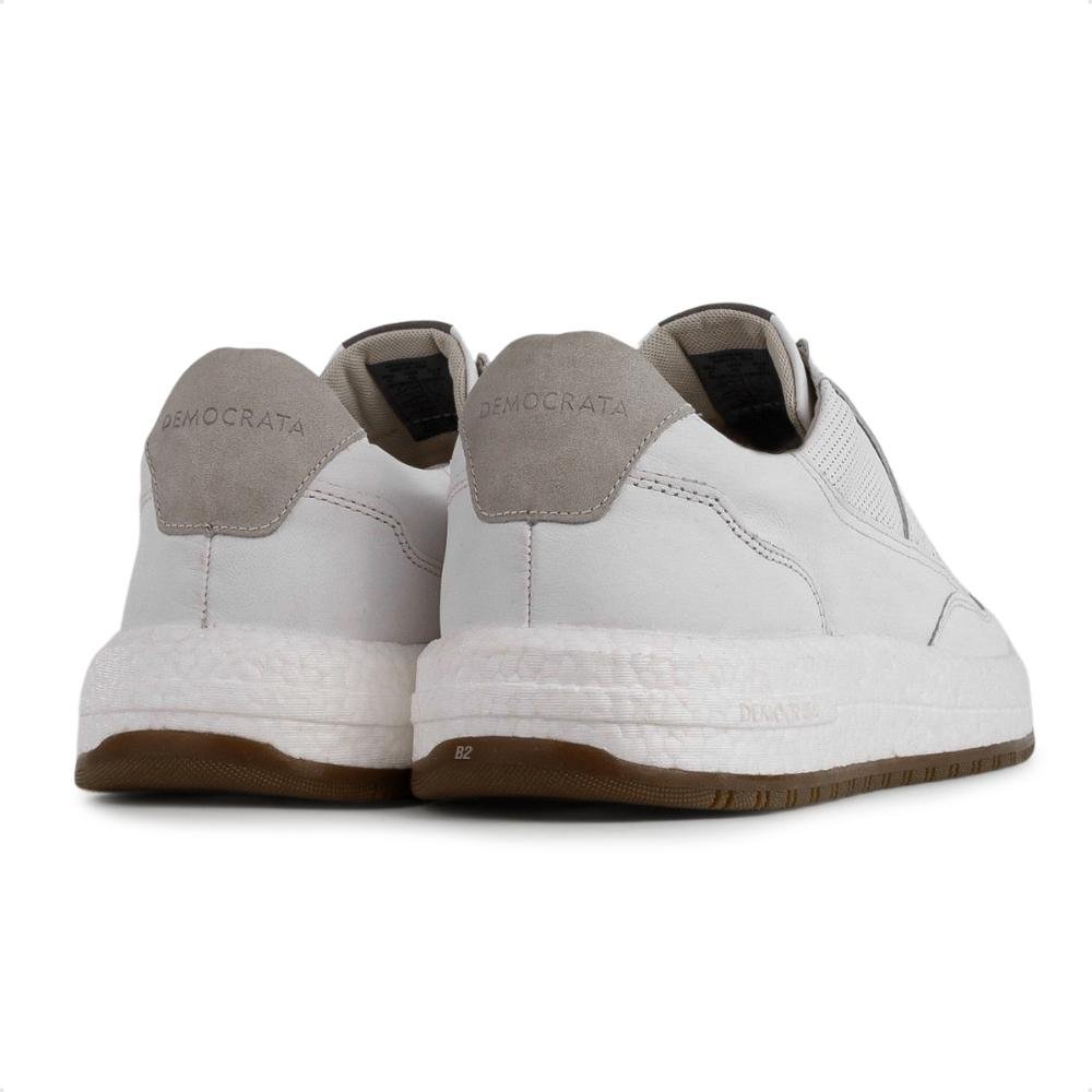 Sapatênis Democrata Denim Drake Pulse Masculino Off White/Cinza 3