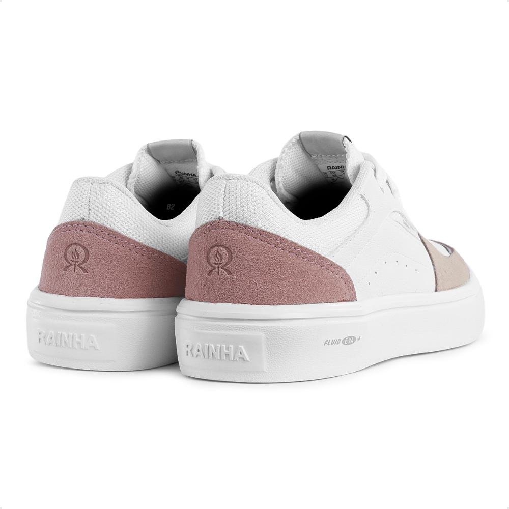 Tênis Rainha Route Feminino Branco/Rosa