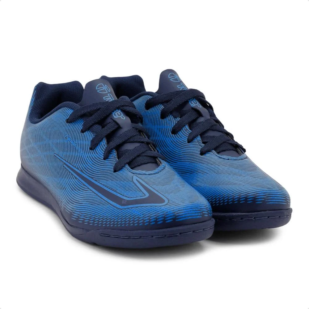Chuteira Futsal Topper Slick 4 Juvenill Futebol de Salão Unissex Azul 3