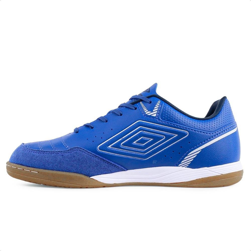 Chuteira Futsal Umbro X-Comfort Masculina Azul/Branco 2