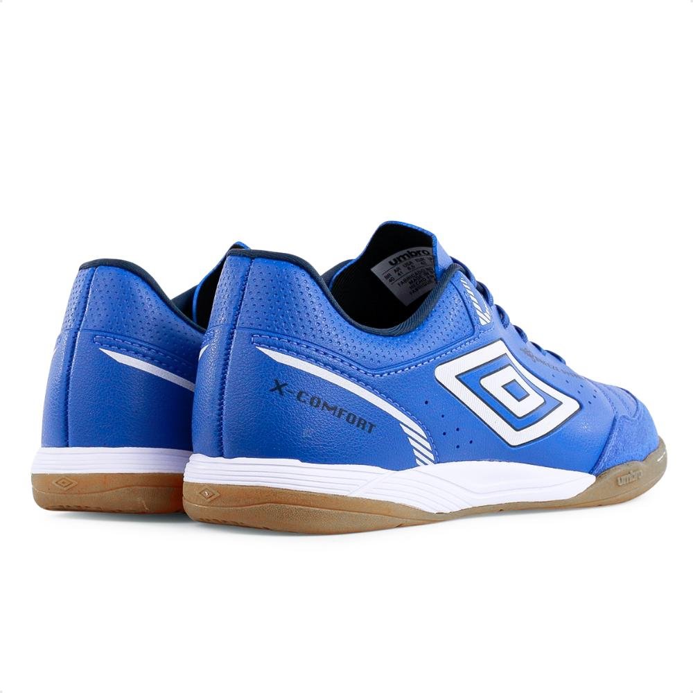 Chuteira Futsal Umbro X-Comfort Masculina Azul/Branco 5
