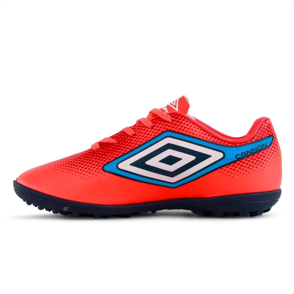 Chuteira Society Umbro Cannon Jr Infantil Laranja 2