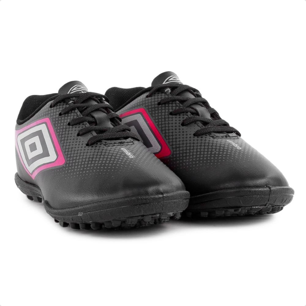 Chuteira Society Umbro Cannon Jr Infantil Preto/Cinza 3