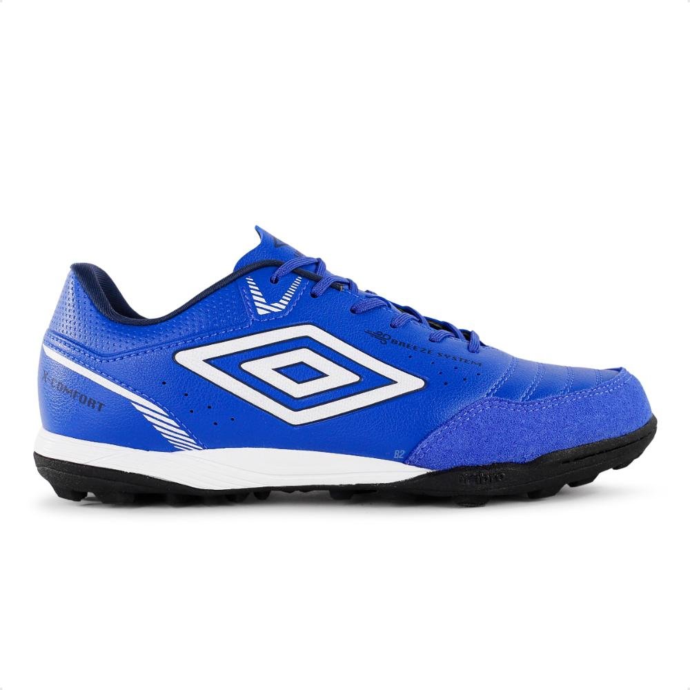 Chuteira Society Umbro X-Comfort Masculina Azul/Branco 1