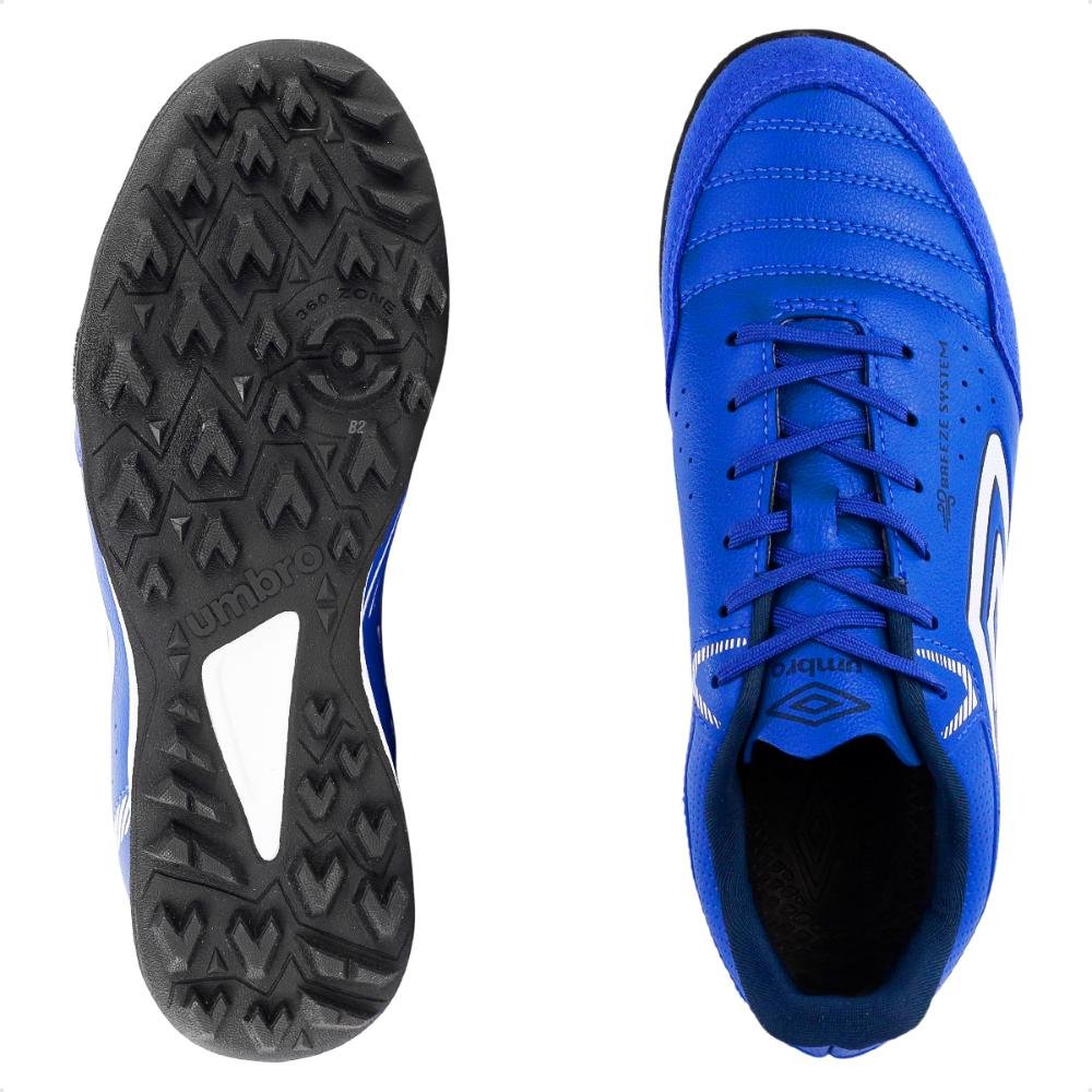 Chuteira Society Umbro X-Comfort Masculina Azul/Branco 6