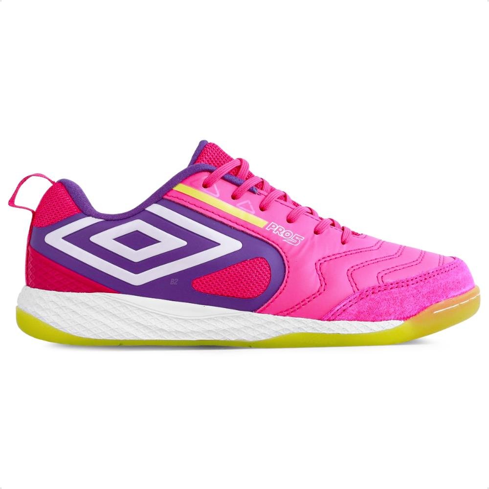 Chuteira Futsal Umbro Pro 5 Bump Masculina Rosa 1