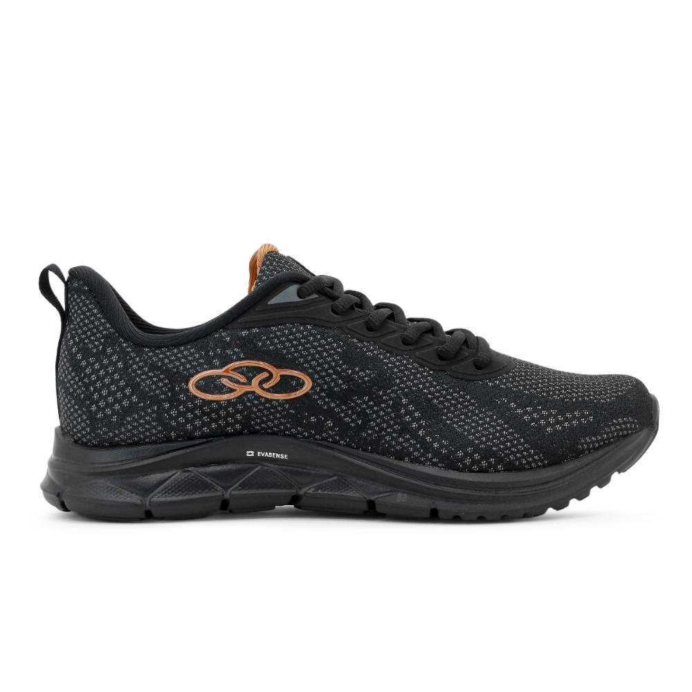 Tênis Olympikus Citrus 2 Feminino Preto/Dourado 1