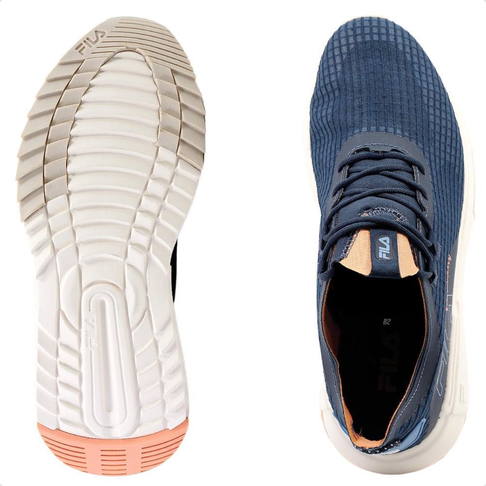 Tênis Fila F Virtuous Masculino Azul Marinho/Laranja 5