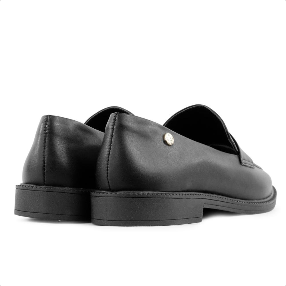 Mocassim Via Uno Casual Feminino Preto 5