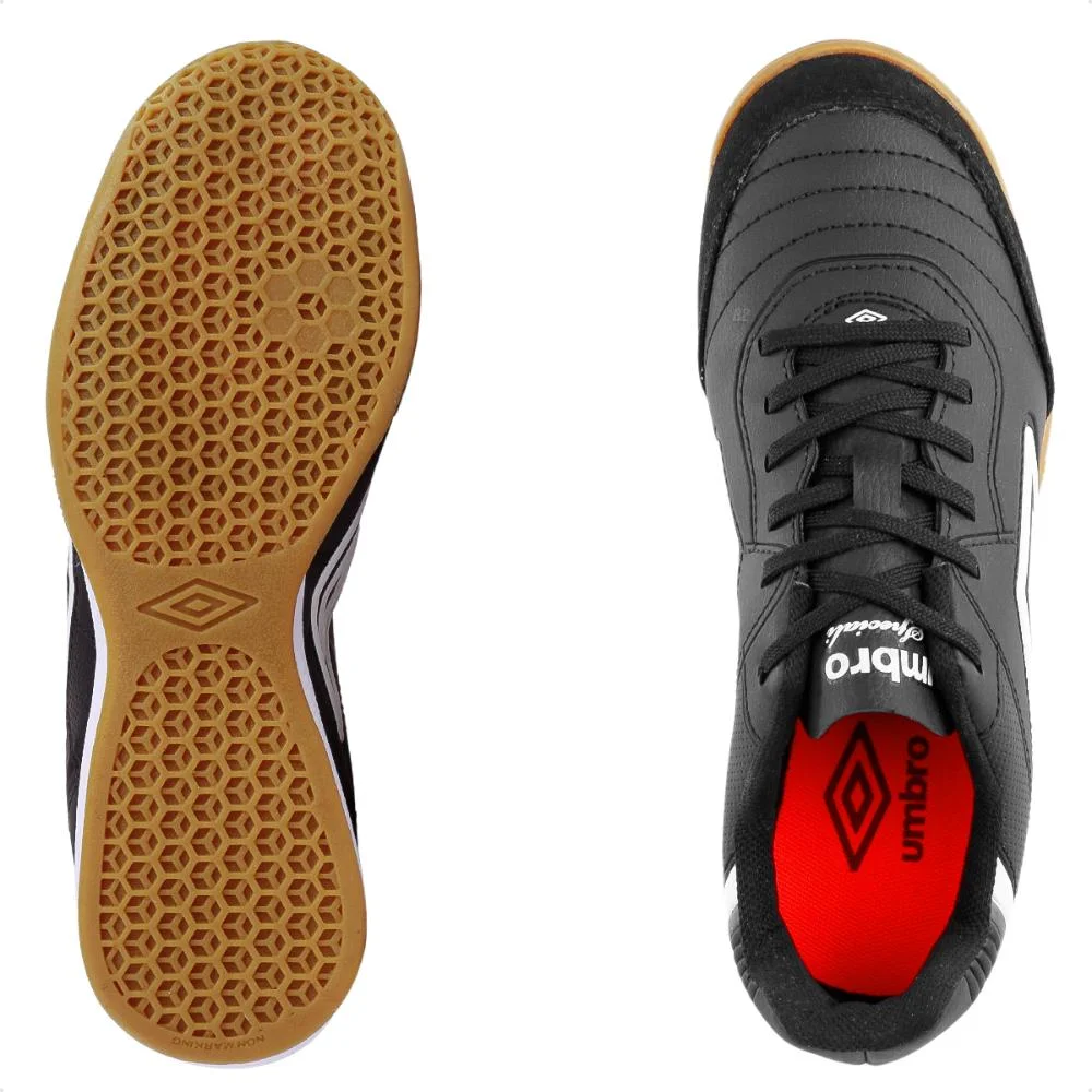 Chuteira Futsal Umbro Speciali Classic Masculina Preto/Branco 6
