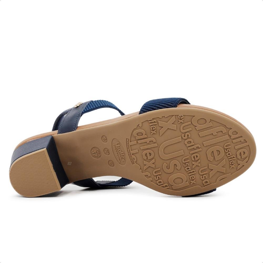 Sandália Usaflex Com Elástico Feminina Azul 6