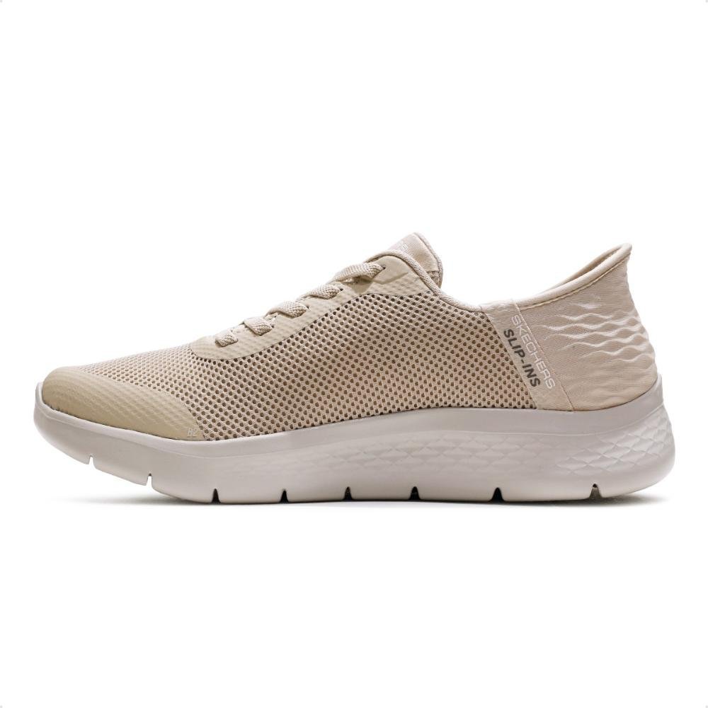 Tênis Skechers Go Walk Flex Hands Up Masculino Bege 2