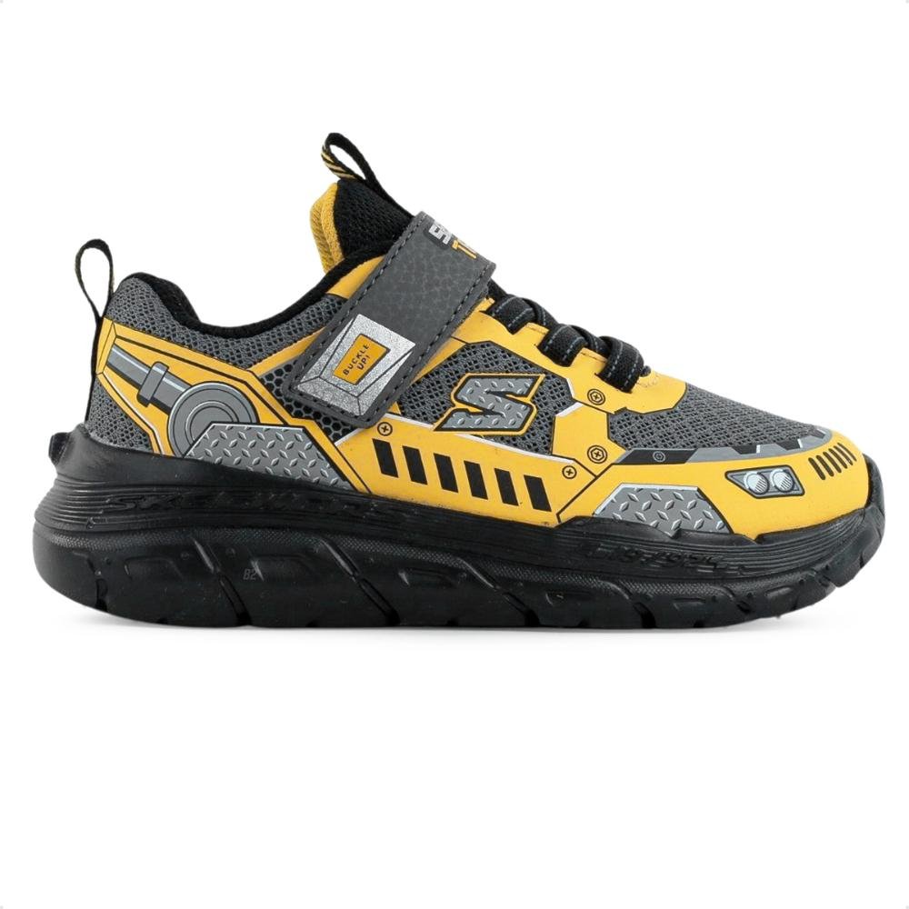 Tênis Skechers Tracks Infantil Cinza/Amarelo 1