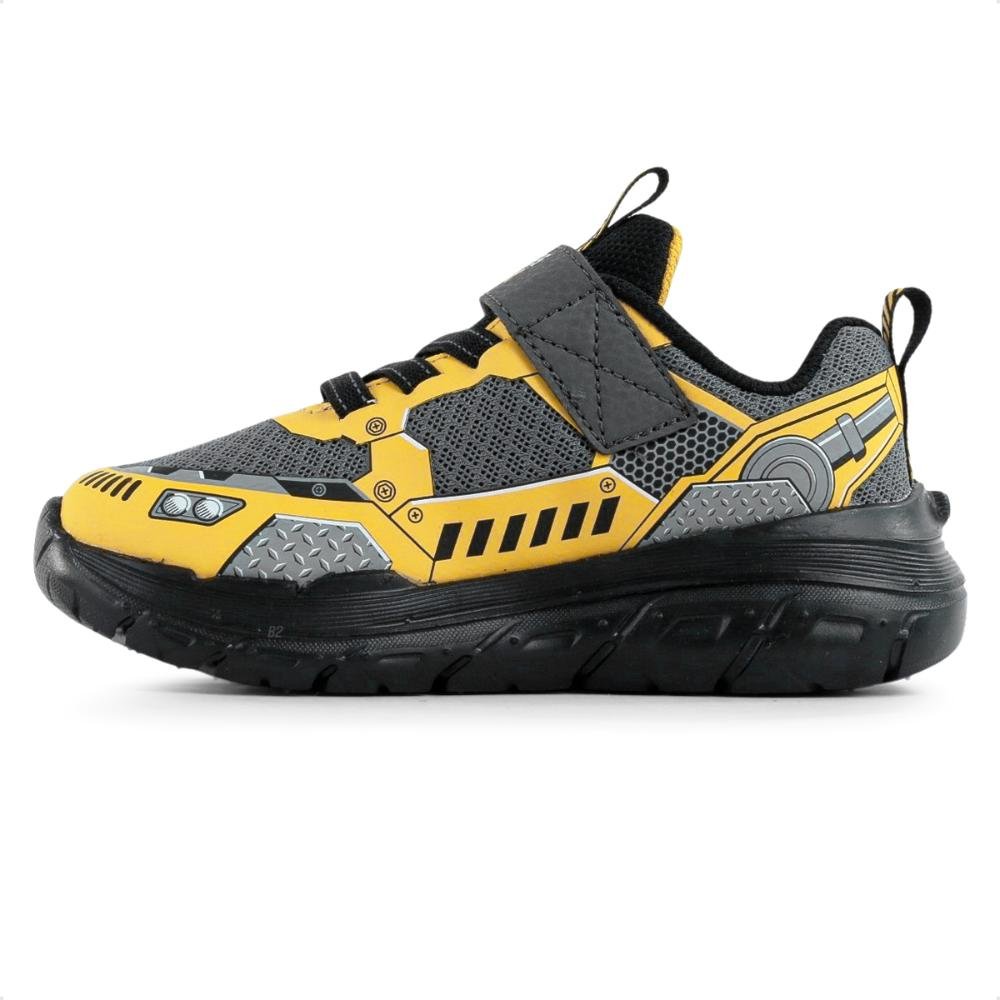 Tênis Skechers Tracks Infantil Cinza/Amarelo 2