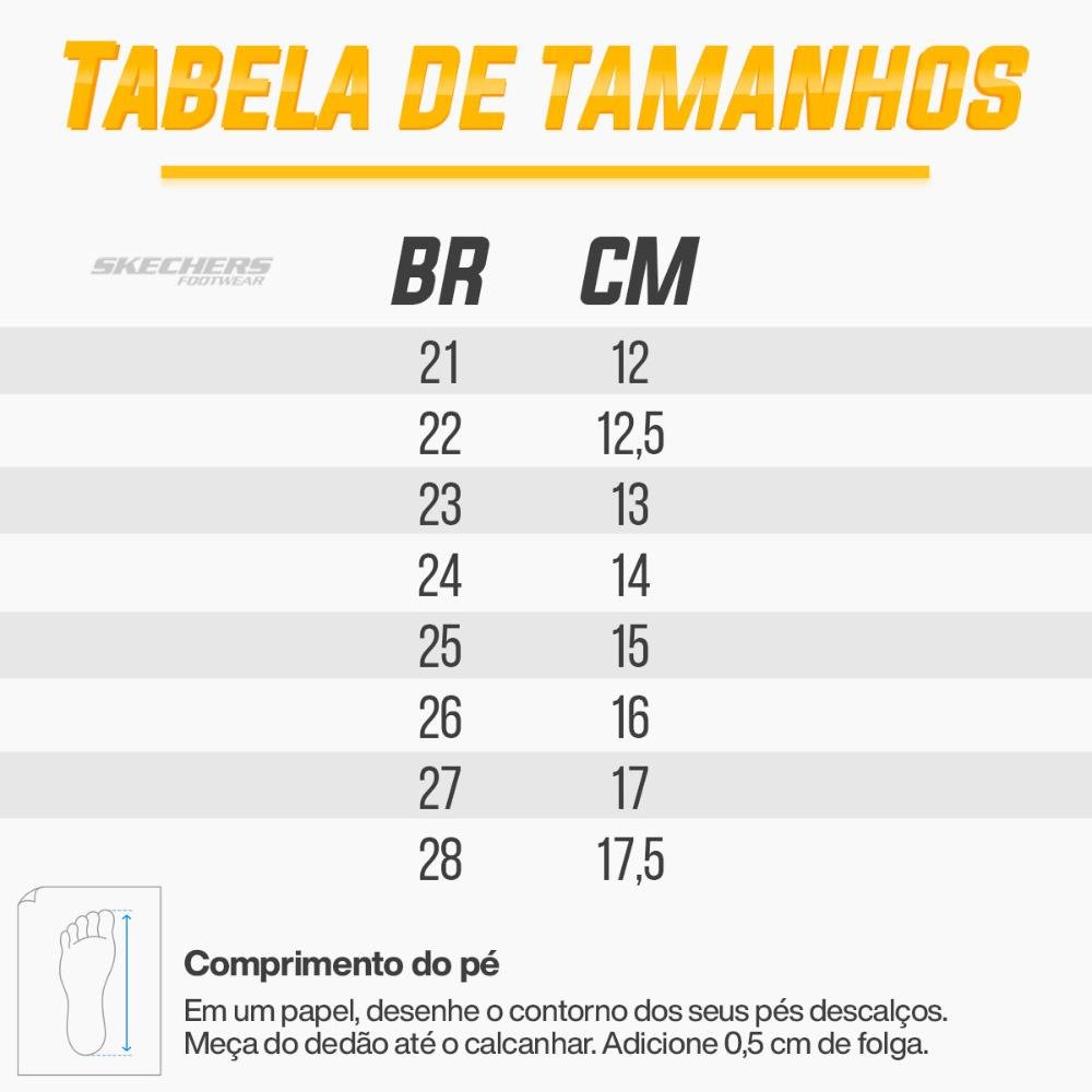 Tênis Skechers Tracks Infantil Cinza/Amarelo 4