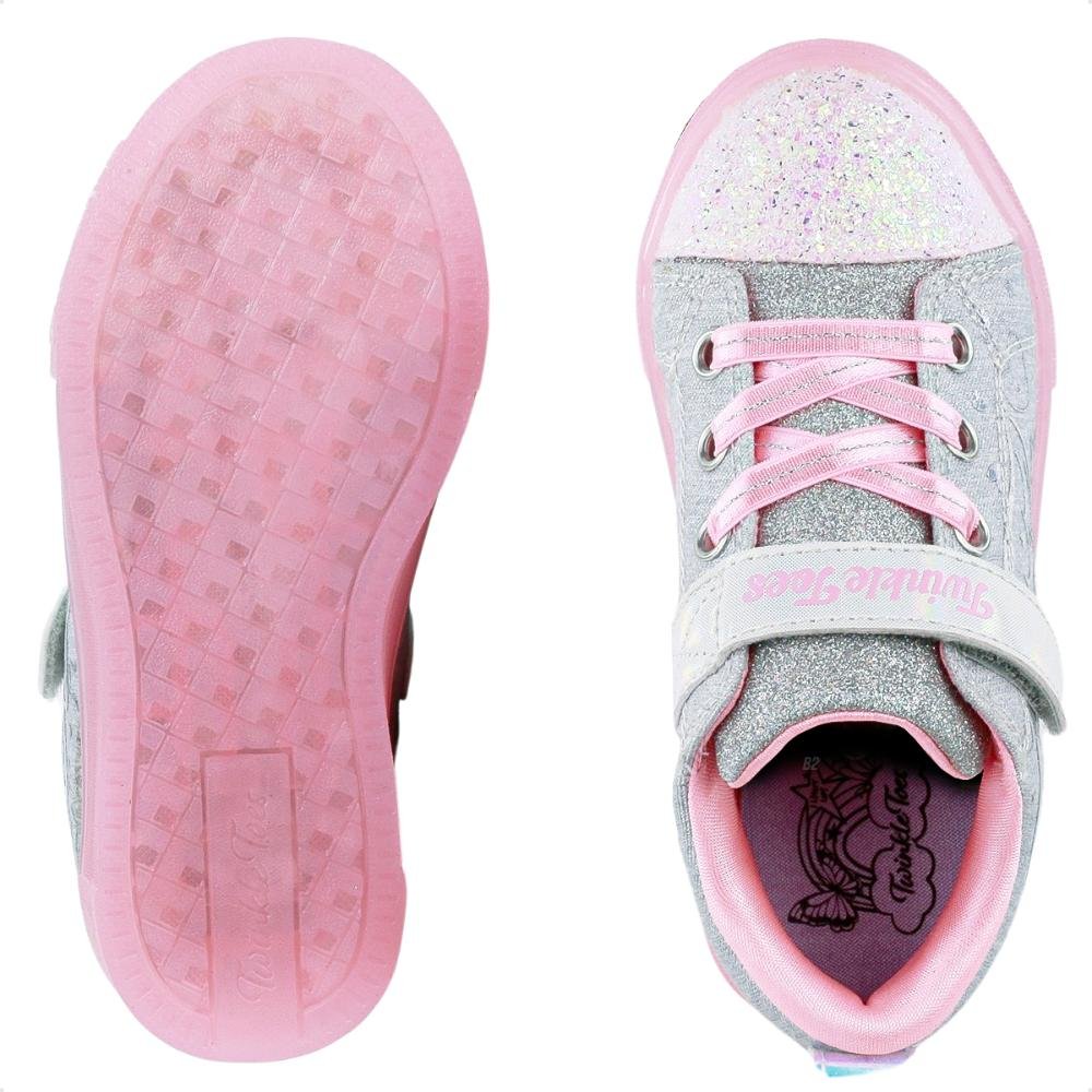 Tênis Skechers Twinkle Sparks Ice Heather Infantil Cinza/Rosa 6