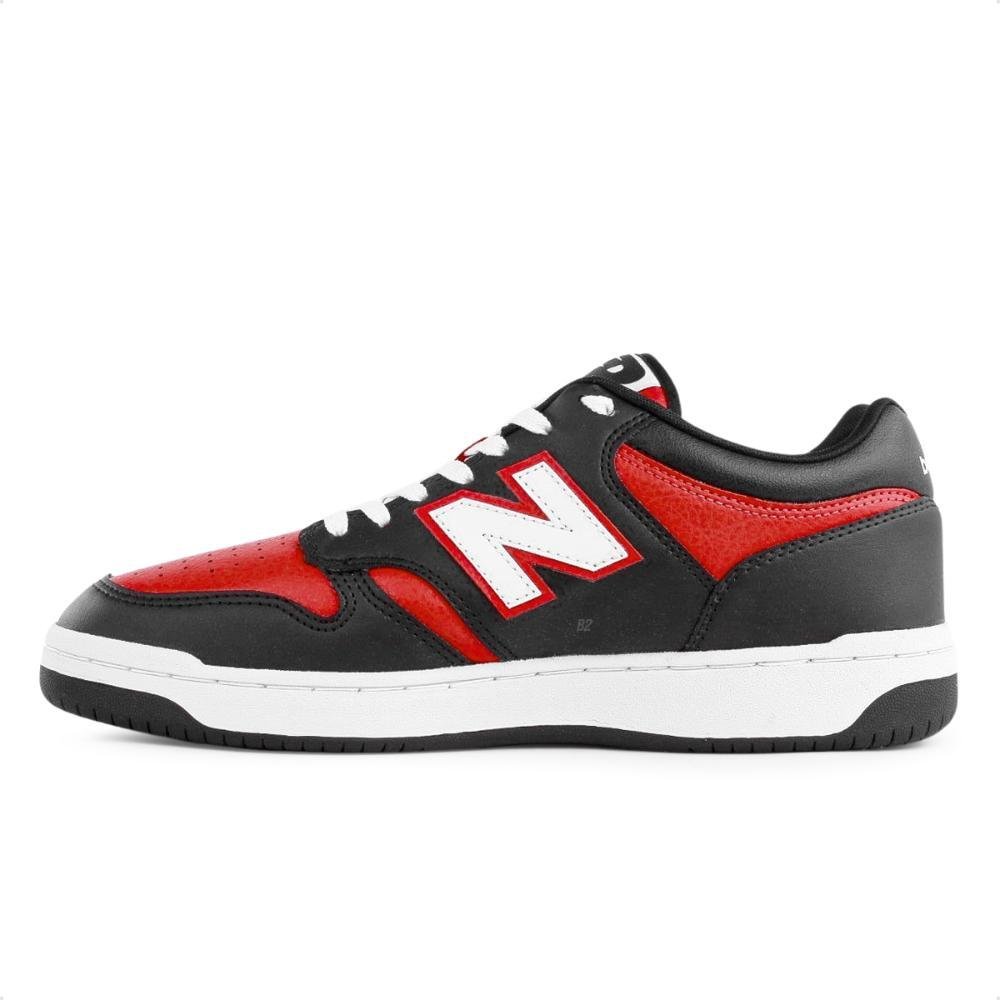 Tênis New Balance 480 Low Masculino Preto/Vermelho 2