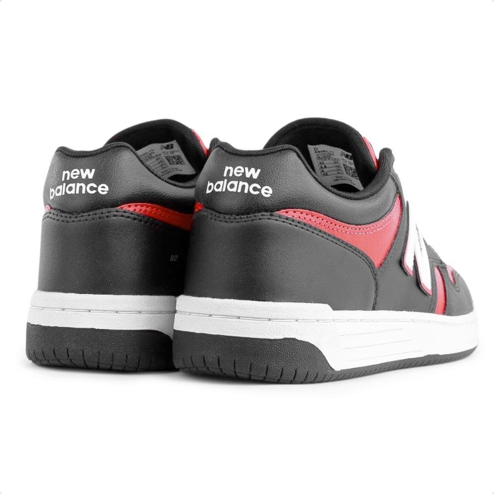 Tênis New Balance 480 Low Masculino Preto/Vermelho 3