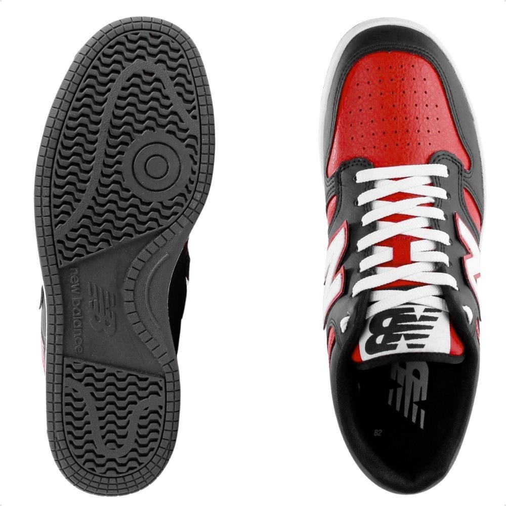 Tênis New Balance 480 Low Masculino Preto/Vermelho 5