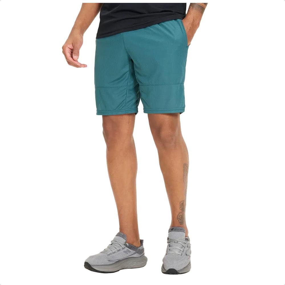 Bermuda New Balance Tenacity 9" Masculina Verde Petróleo 3