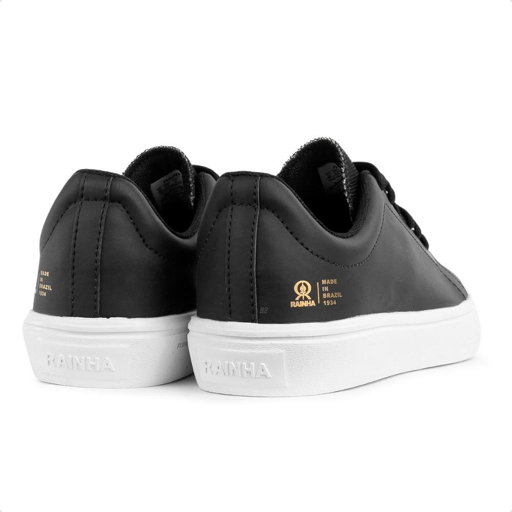 Tênis Rainha Queen Unissex Preto/Branco