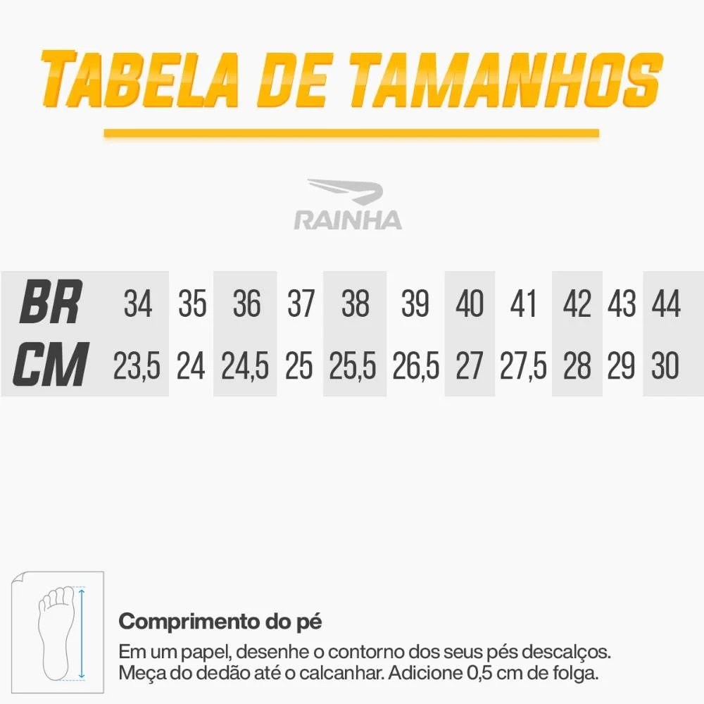 Tênis Rainha Queen Unissex Preto 4