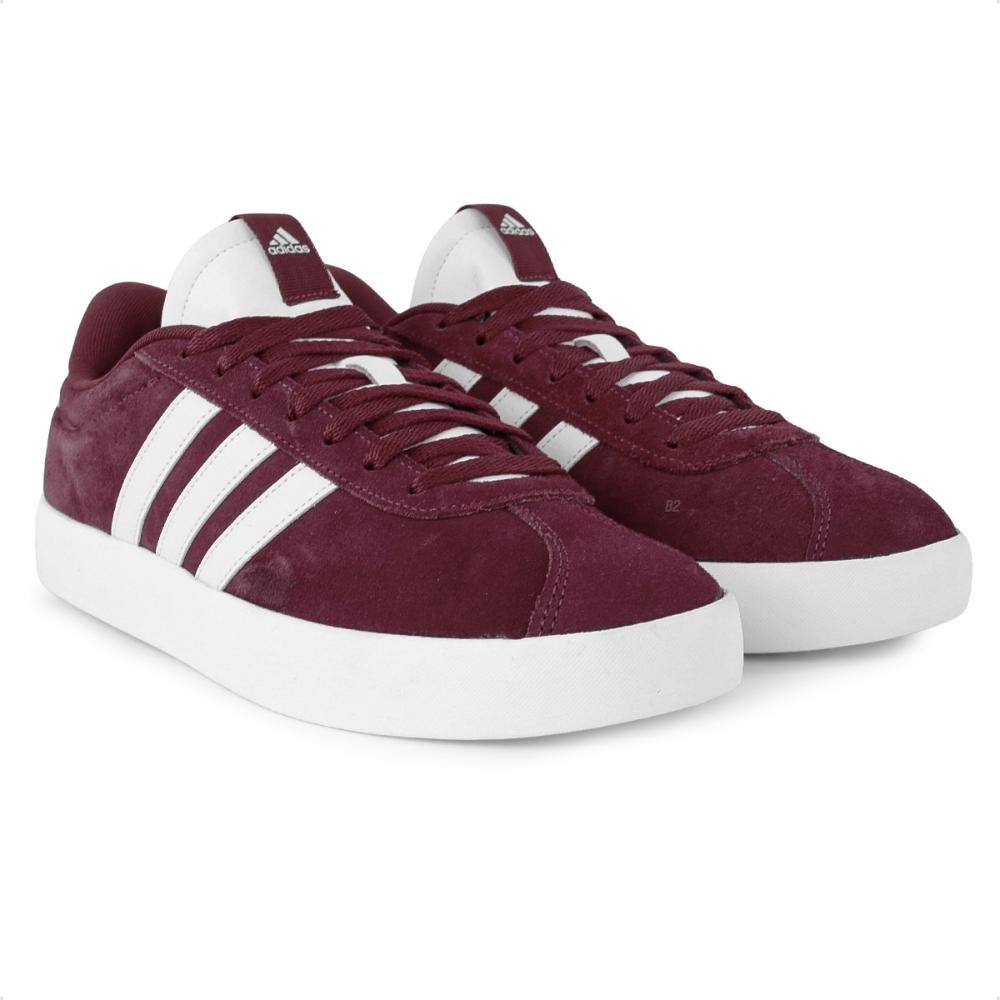 Tênis Adidas VL Court 3.0 Masculino Bordô/Branco 3