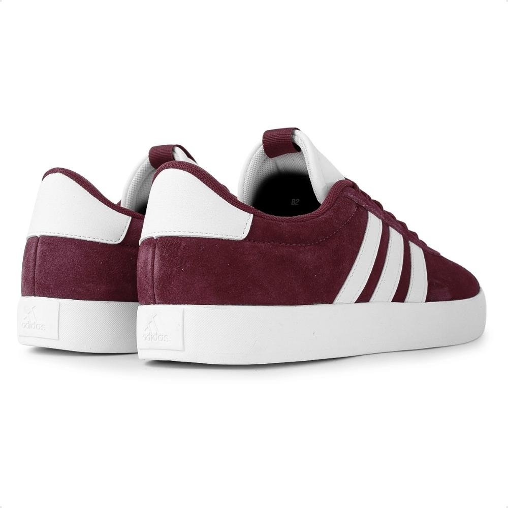 Tênis Adidas VL Court 3.0 Masculino Bordô/Branco 5