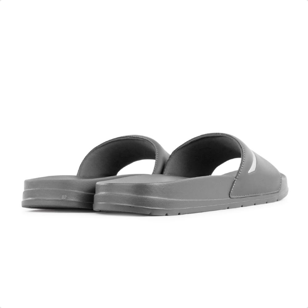 Chinelo Mizuno Slide Basic Unissex Cinza/Branco 5
