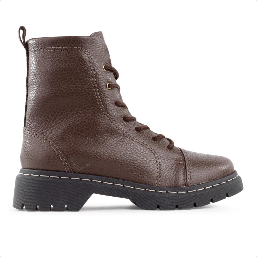 Bota Coturno Usaflex Salto Plataforma Feminino Marrom 7