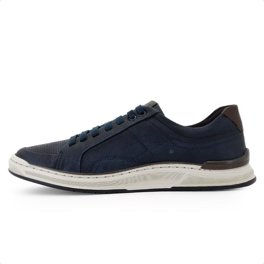Sapatênis Democrata Denim Loop Masculino Azul Marinho/Marrom 2