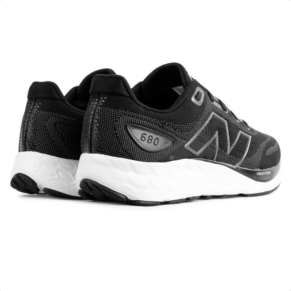 Tênis New Balance 680 V8 Masculino Preto/Branco 4