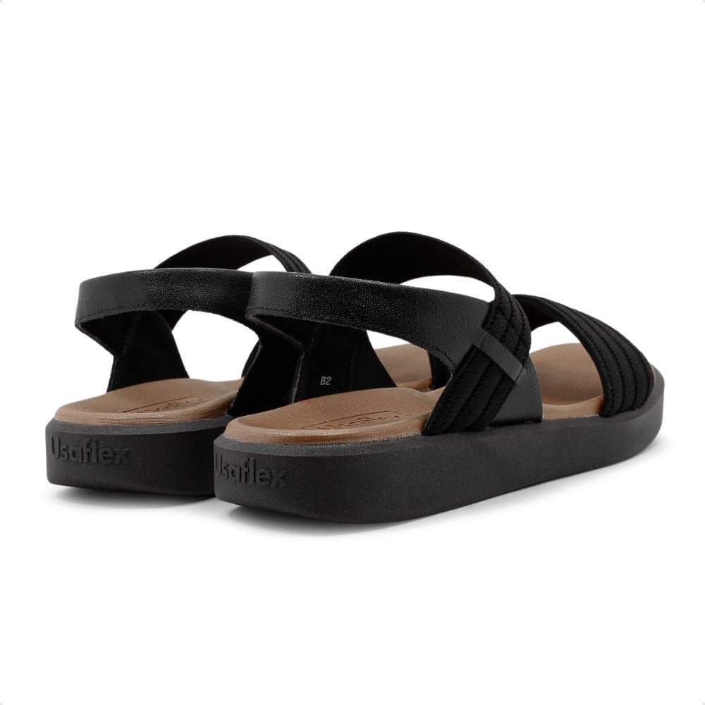 Sandália Usaflex Elástico Feminina Preto 5