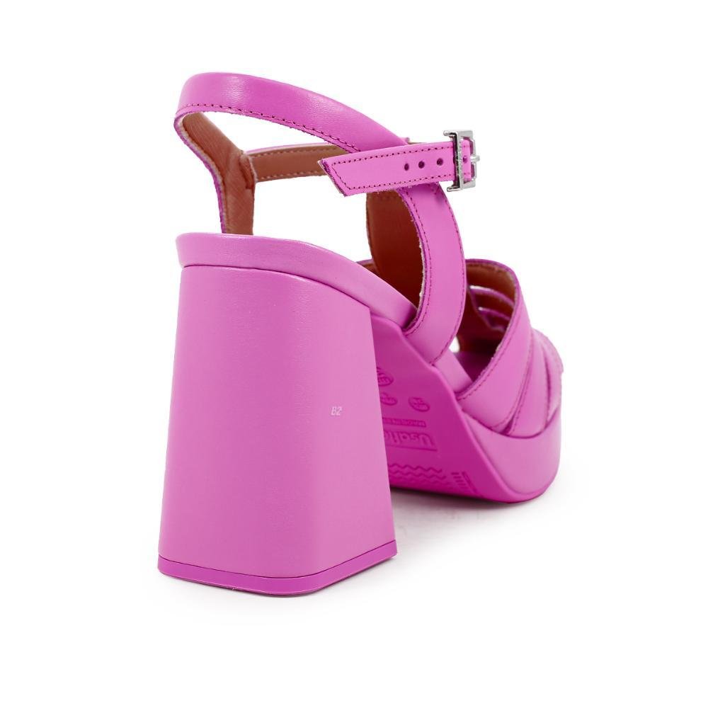 Sandália Usaflex Salto Bloco Feminino Rosa 4