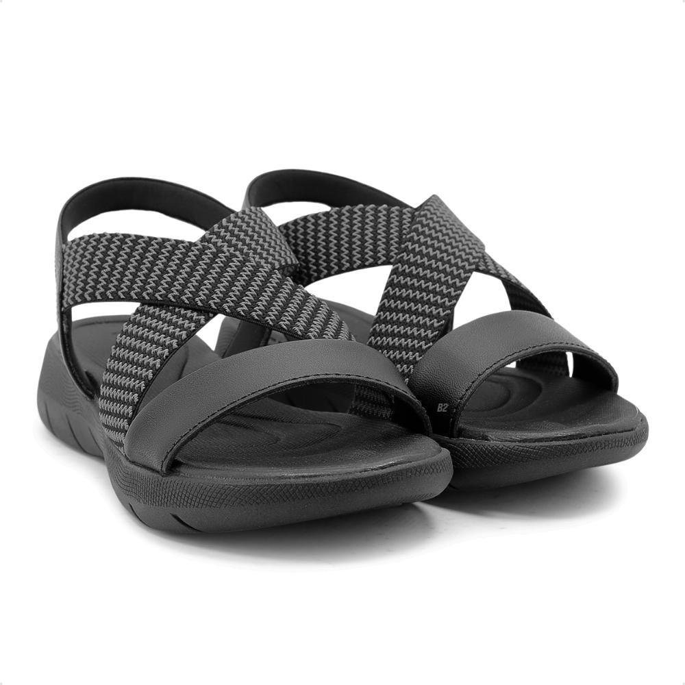 Sandália Usaflex Plataforma Elástico Feminina Preto 3