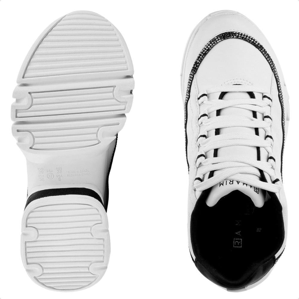 Tênis Ramarim Dreams Casual Feminino Branco/Preto 6