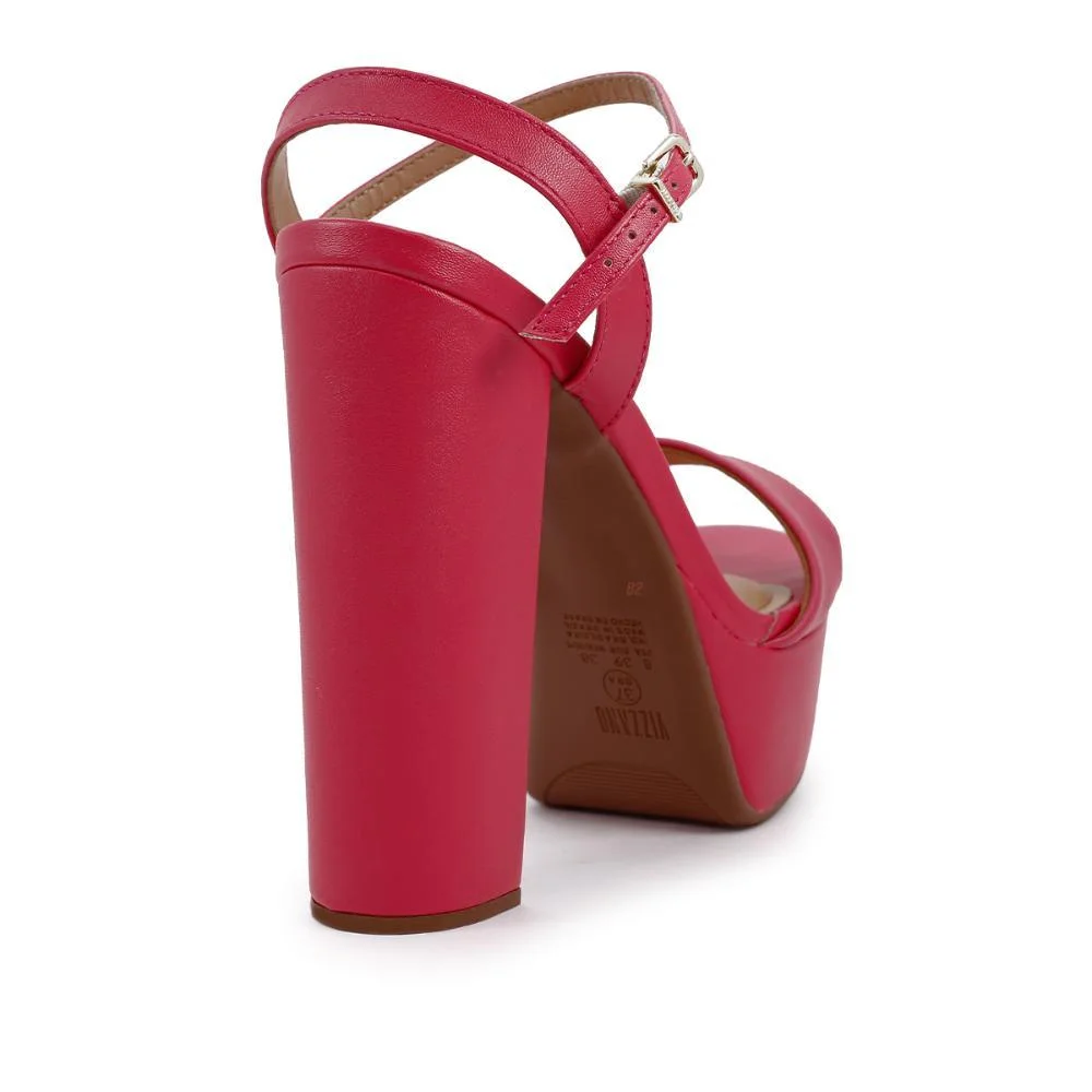 Sandália Vizzano Salto Alto Meia Pata Feminino Rosa/Pink 4
