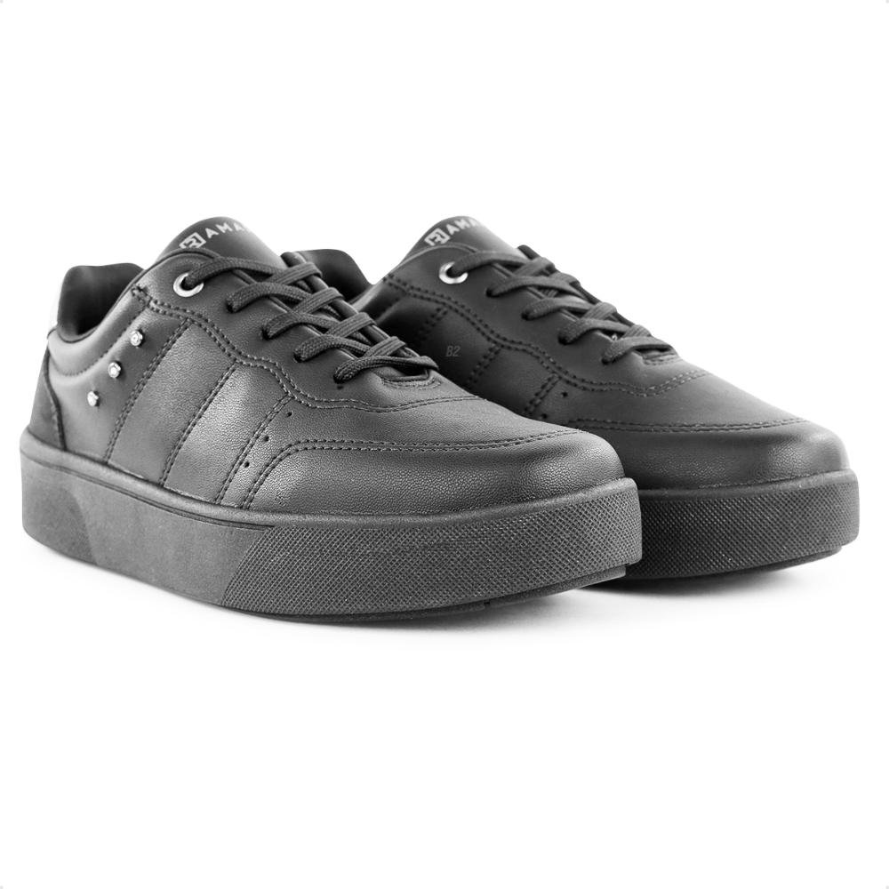 Tênis Ramarim Casual Cadarço Feminino Preto 3