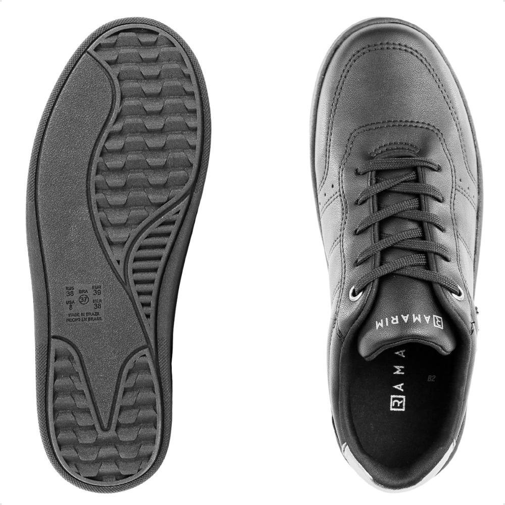 Tênis Ramarim Casual Cadarço Feminino Preto 6