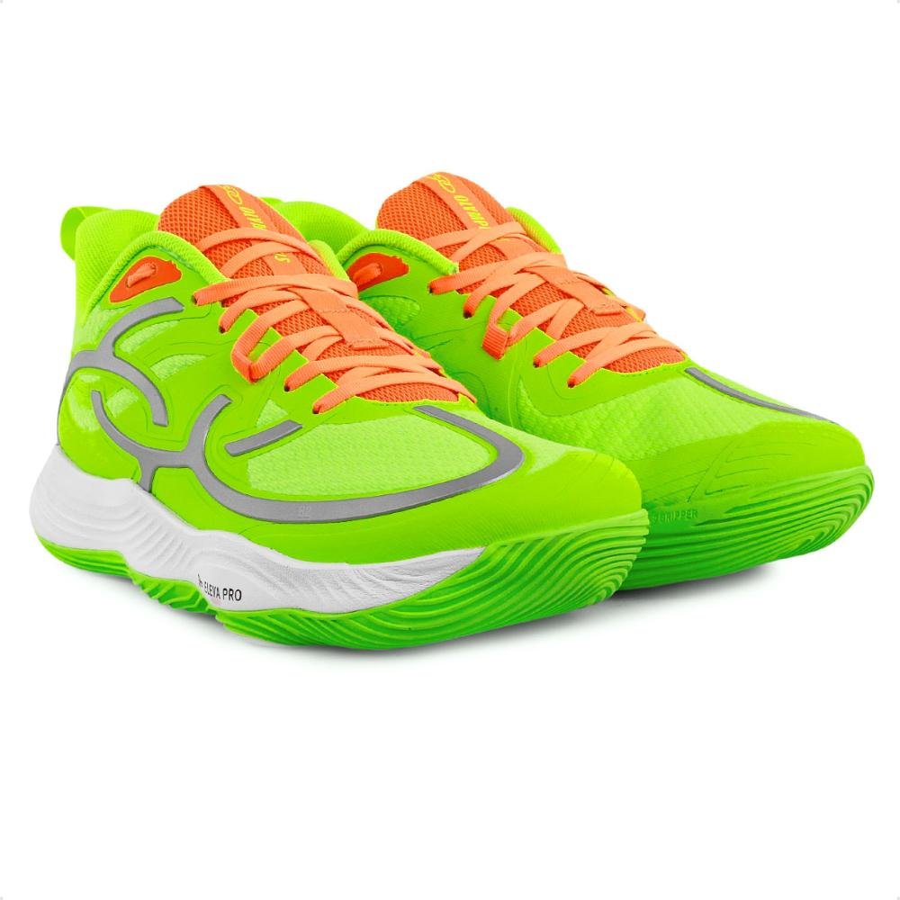 Tênis Olympikus Qu4dra Quadra BR1 Unissex Verde/Branco 3