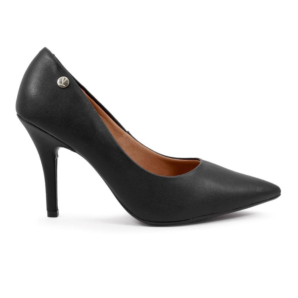 Scarpin Vizzano Bico Fino Verniz Feminino Preto 1