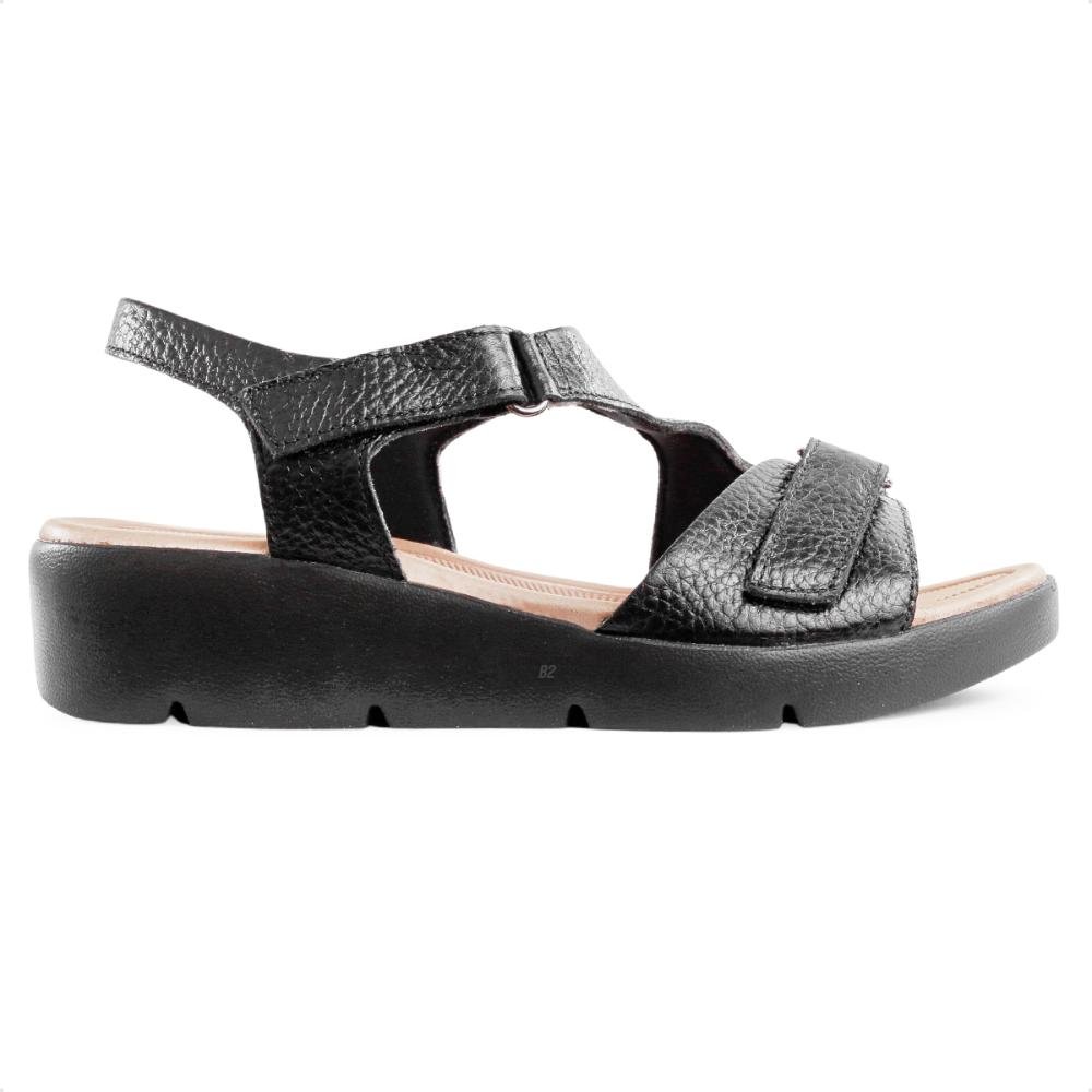 Sandália Usaflex Plataforma Ajuste Fecho Flex Feminina