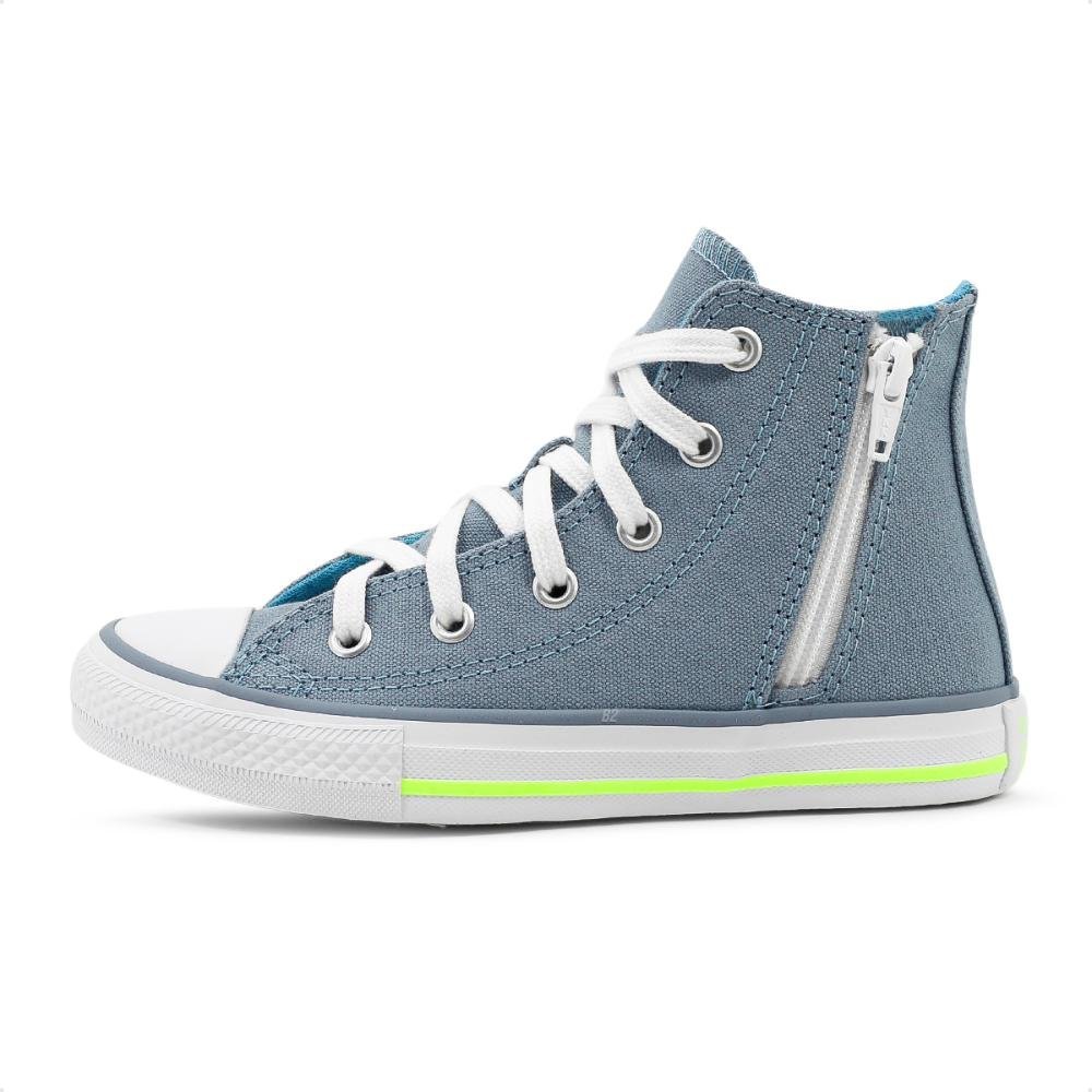 Tênis Converse Chuck Taylor All Star Sidi Zip Infantil Azul 2