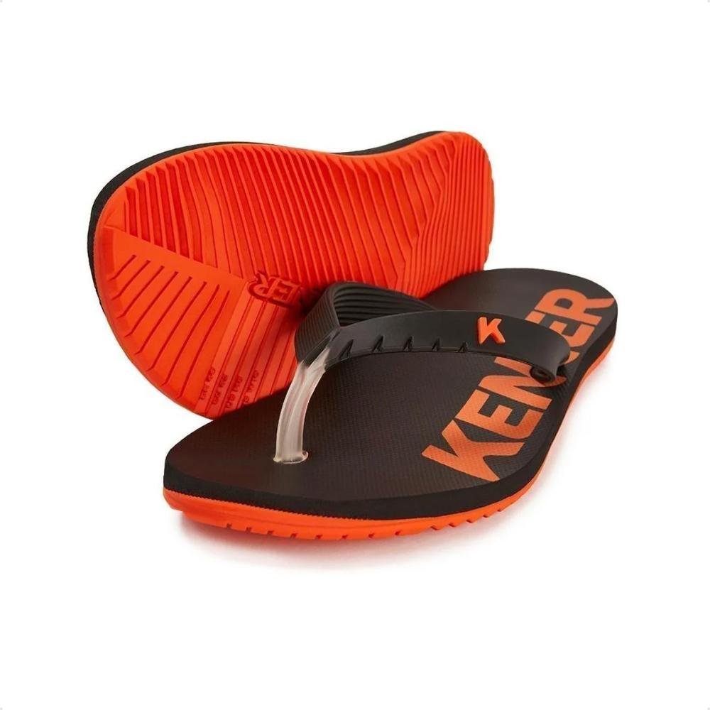 Sandália Kenner Red Laranja/Preto 2