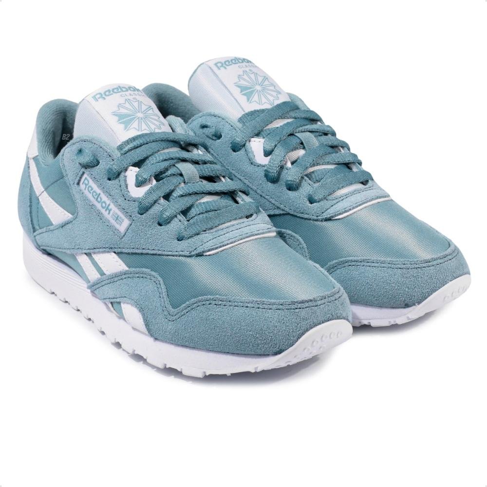 Tênis Reebok Cl Nylon Feminino Azul/Branco 3