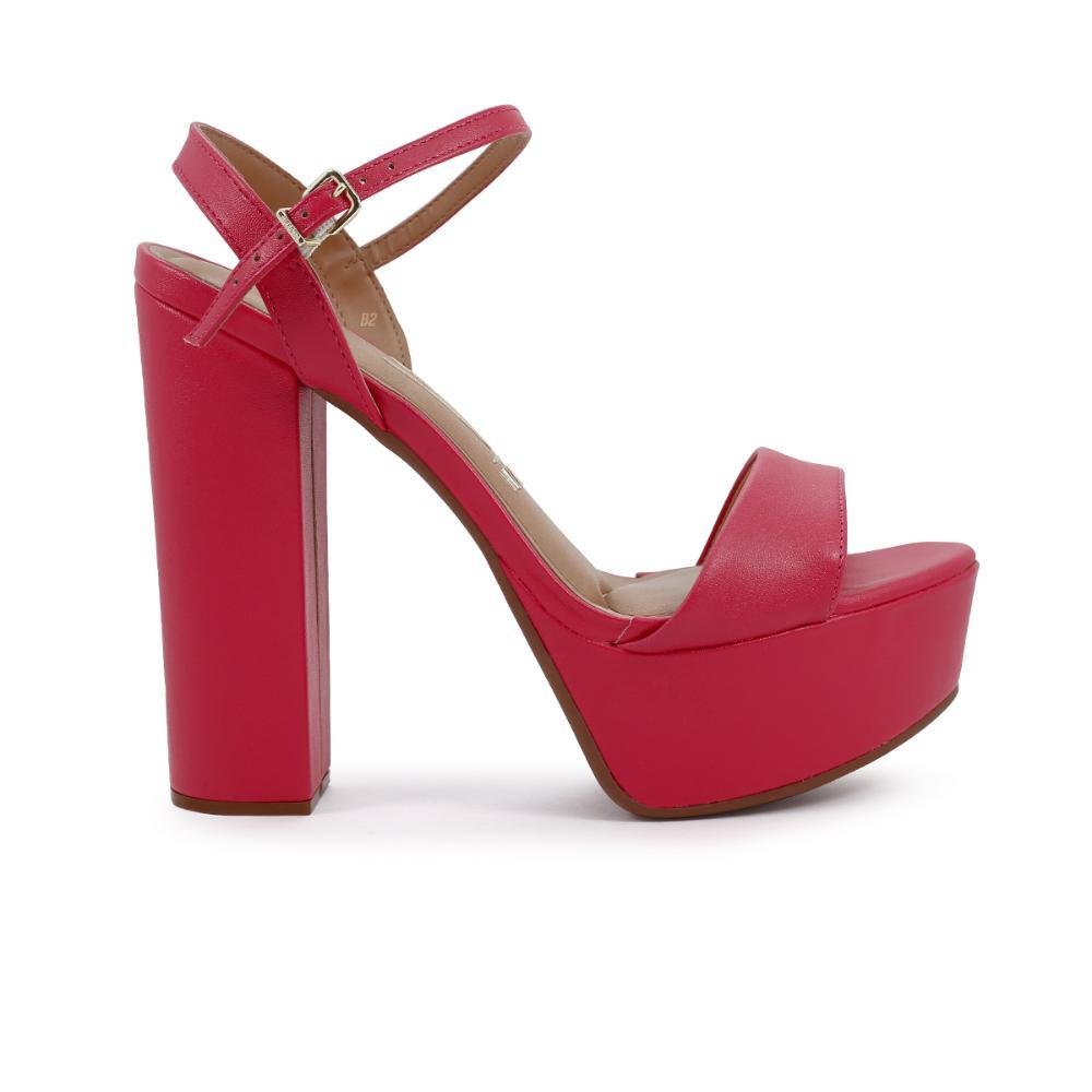 Sandália Vizzano Salto Alto Feminino Rosa Pink 1